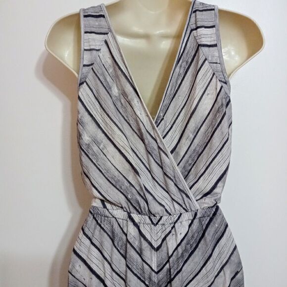 Quiksilver Sleeveless V Neck Chevron Striped Maxi Dress X Small - Picture 8 of 12